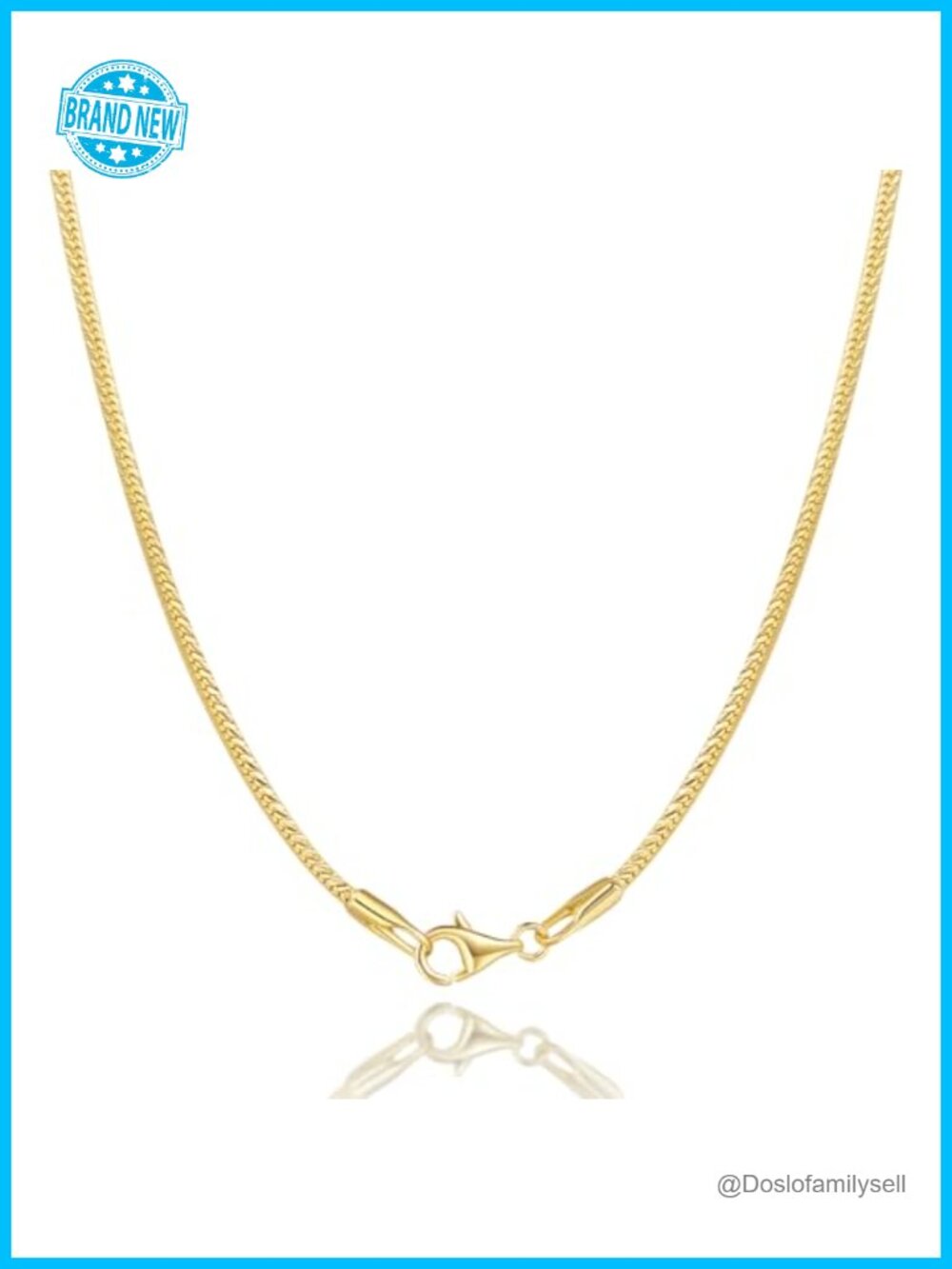 14k Gold Plated Herringbone Snake Chain Necklace Thin 1.4mm Dainty